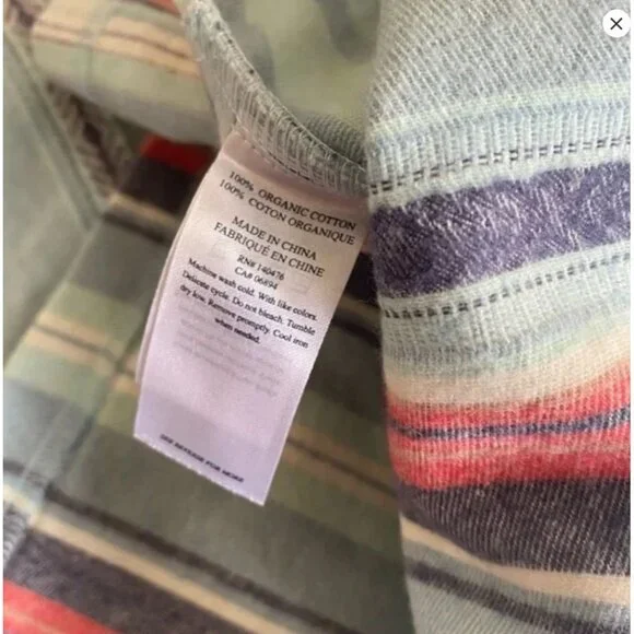 NWT Faherty Baja Sierra Paradise Hooded Pullover Top Tunic W's S $158 Organic - Picture 11 of 17